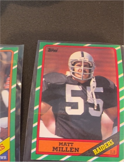 1986 Topps #55 Matt Millen — front
