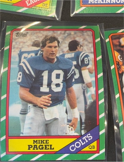 1986 Topps #315 Mike Pagel Indianapolis Colts — front