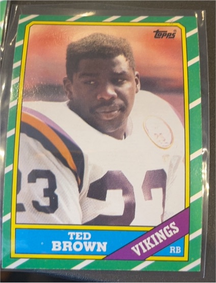 1986 Topps #295 Ted Brown — front