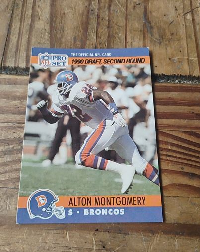 1990 Pro Set #721 Alton Montgomery — front
