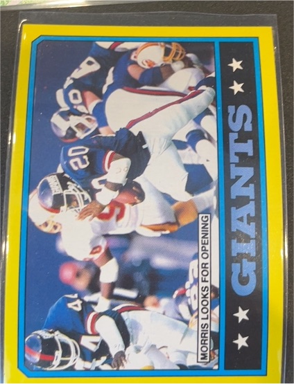 1986 Topps #137 Joe Morris New York Giants — front