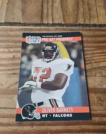 1990 Pro Set #723 Oliver Barnett — front