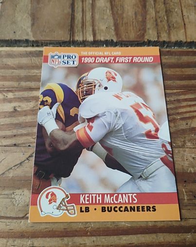 1990 Pro Set #672 Keith McCants — front