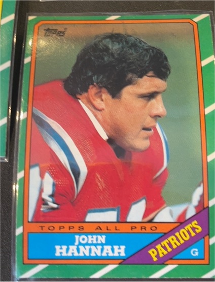 1986 Topps #36 John Hannah — front
