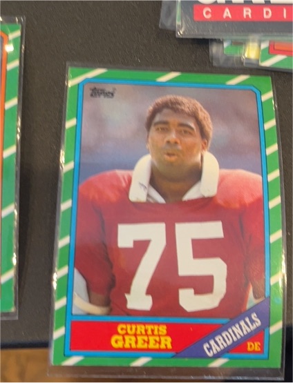 1986 Topps #334 Curtis Greer — front