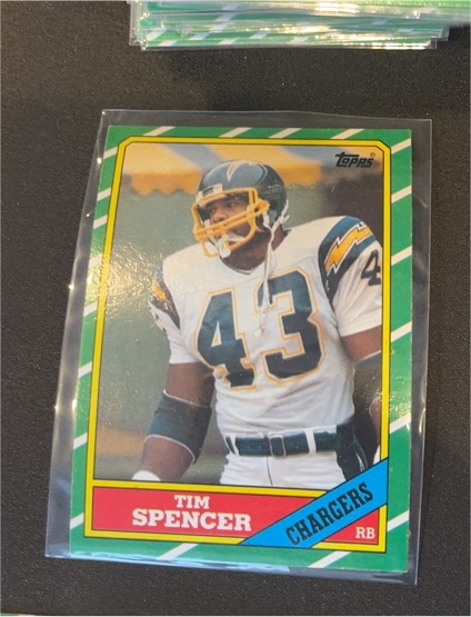 1986 Topps Football #234 Tim Spencer — front