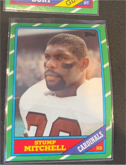1986 Topps #328 Stump Mitchell — front