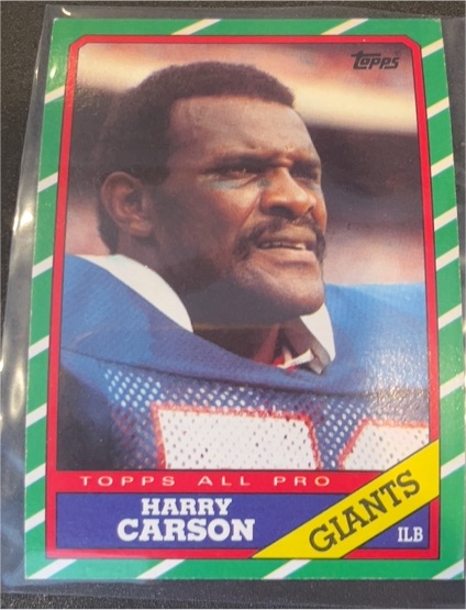 1986 Topps #152 Harry Carson — front
