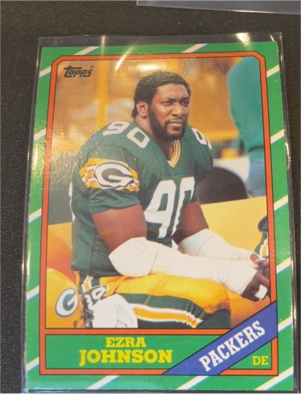 1986 Topps #221 Ezra Johnson — front