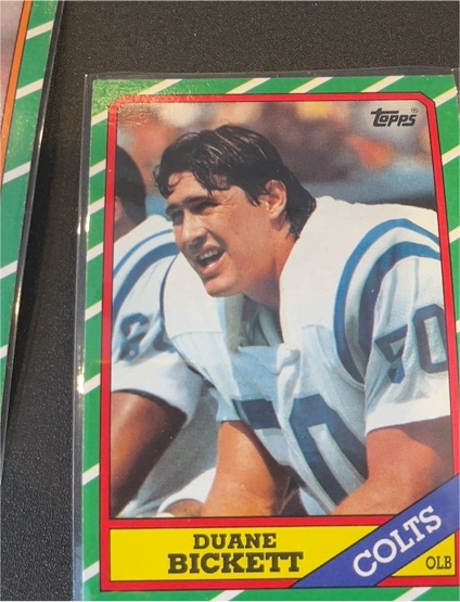 1986 Topps #20 Duane Bickett — front