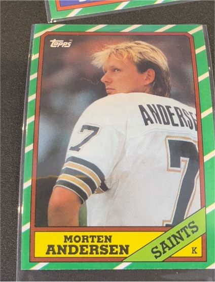 1986 Topps #344 Morten Andersen — front