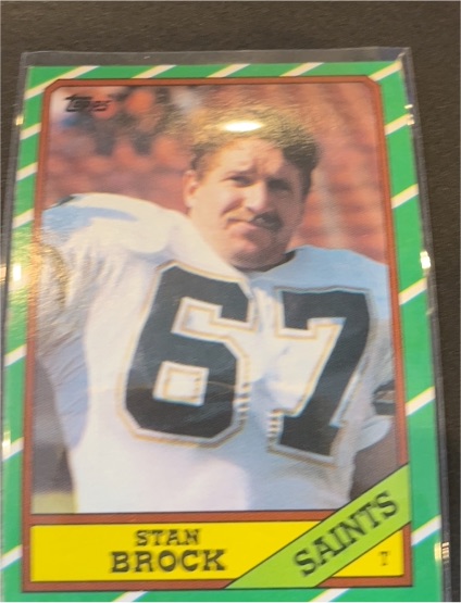 1986 Topps #343 Stan Brock — front