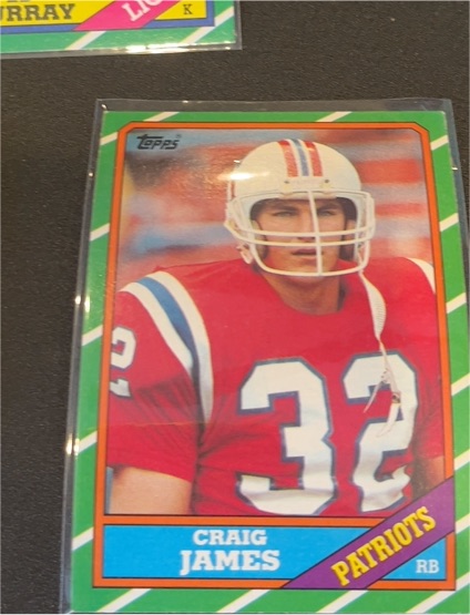 1986 Topps #32 Craig James — front