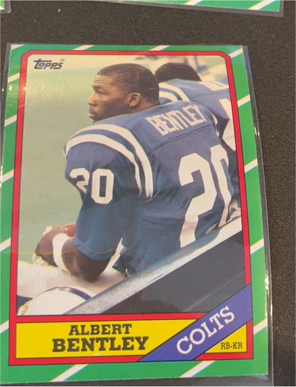 1986 Topps #317 Albert Bentley — front