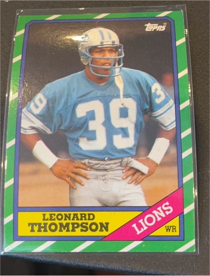 1986 Topps #247 Leonard Thompson — front