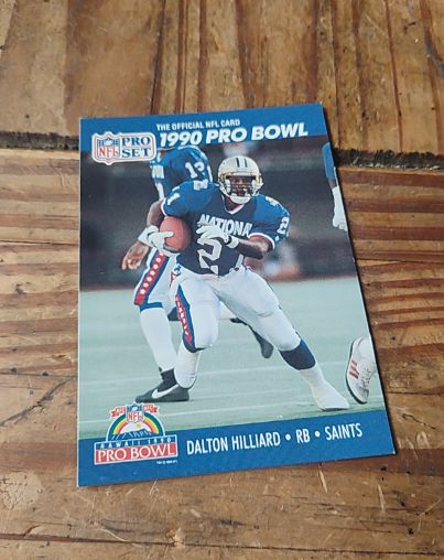 1990 Pro Set #395 Dalton Hilliard — front