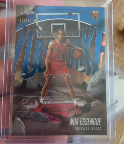 2025-26 Topps Chrome #YQ-12 Noa Essengue Youthquake Rookie Card — front