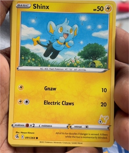 2021 Pokémon Fusion Strike #091 Shinx — front