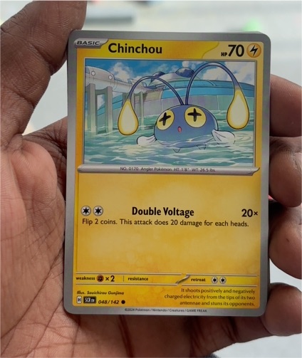 2024 Pokémon SV07: Stellar Crown #048 Chinchou — front