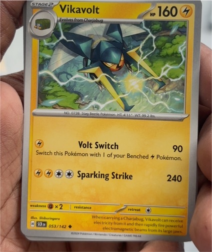 2024 Pokémon Stellar Crown #053 Vikavolt — front