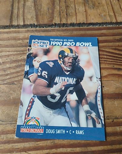 1990 Pro Set #418 Doug Smith Los Angeles Rams — front