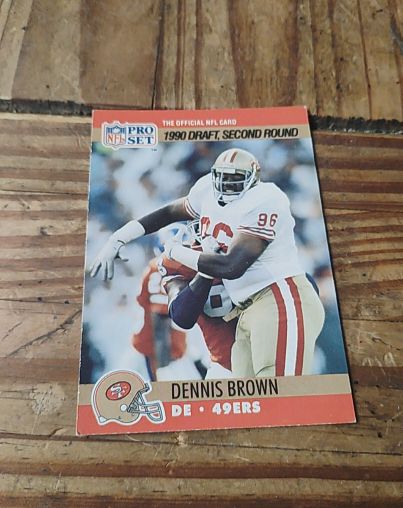 1990 Pro Set 1990 Draft, Second Round #Dennis Brown — front