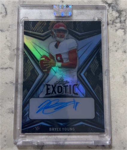 2022 Leaf Exotic # Bryce Young — front