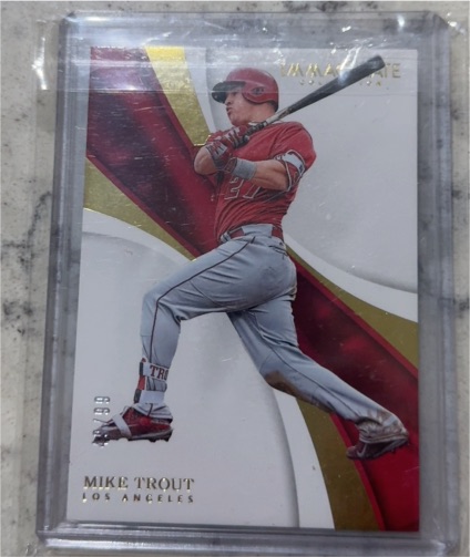 2017 Panini Immaculate Collection #14 Mike Trout — front