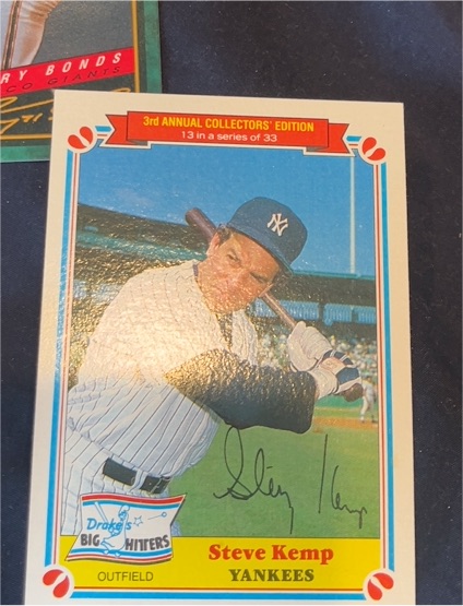 1983 Topps Drake's Big Hitters #13 Steve Kemp — front