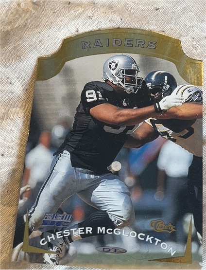 1996 Pro Line DC III Football #87 Chester McGlockton Oakland Raiders — front