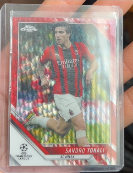 2021-22 Topps Chrome UEFA Champions League #147 Sandro Tonali — front