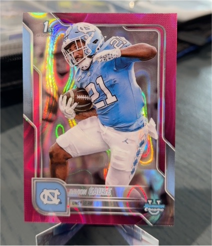 2025 Bowman Chrome University #105 Davion Gause — front