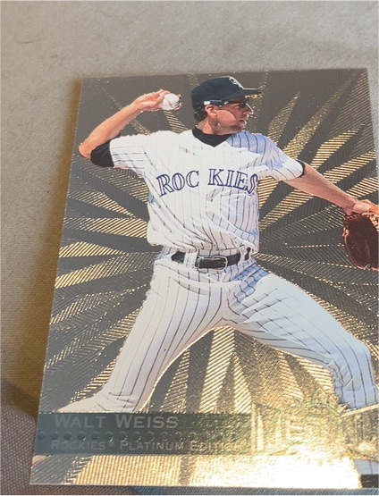 1996 Metal Universe Baseball Platinum Edition Walt Weiss — front