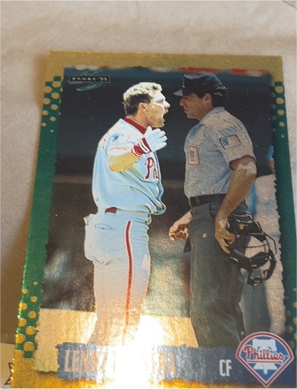 1995 Score #22 Lenny Dykstra Gold Rush — front