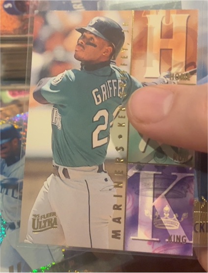 1995 Fleer Ultra #1 Ken Griffey Jr. Home Run King — front