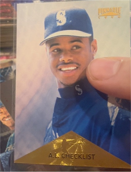 1996 Pinnacle #394 Ken Griffey Jr. A.L. Checklist — front
