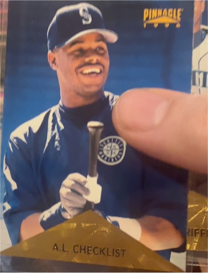 1996 Pinnacle #195 Ken Griffey Jr. American League Checklist — front