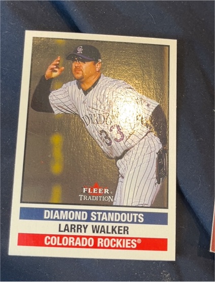 2002 Fleer Tradition Diamond Standouts Larry Walker — front