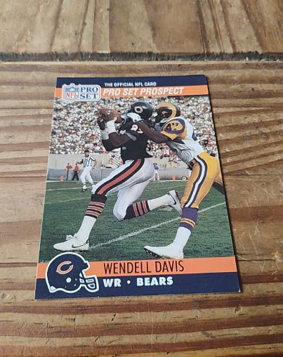 1990 Pro Set Wendell Davis Chicago Bears — front