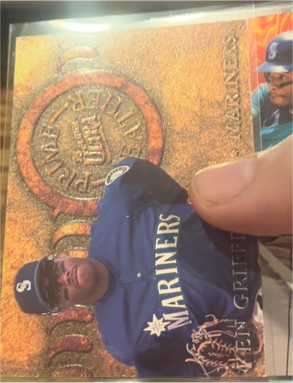 1996 Fleer Ultra Prime Leather #6 Ken Griffey Jr — front