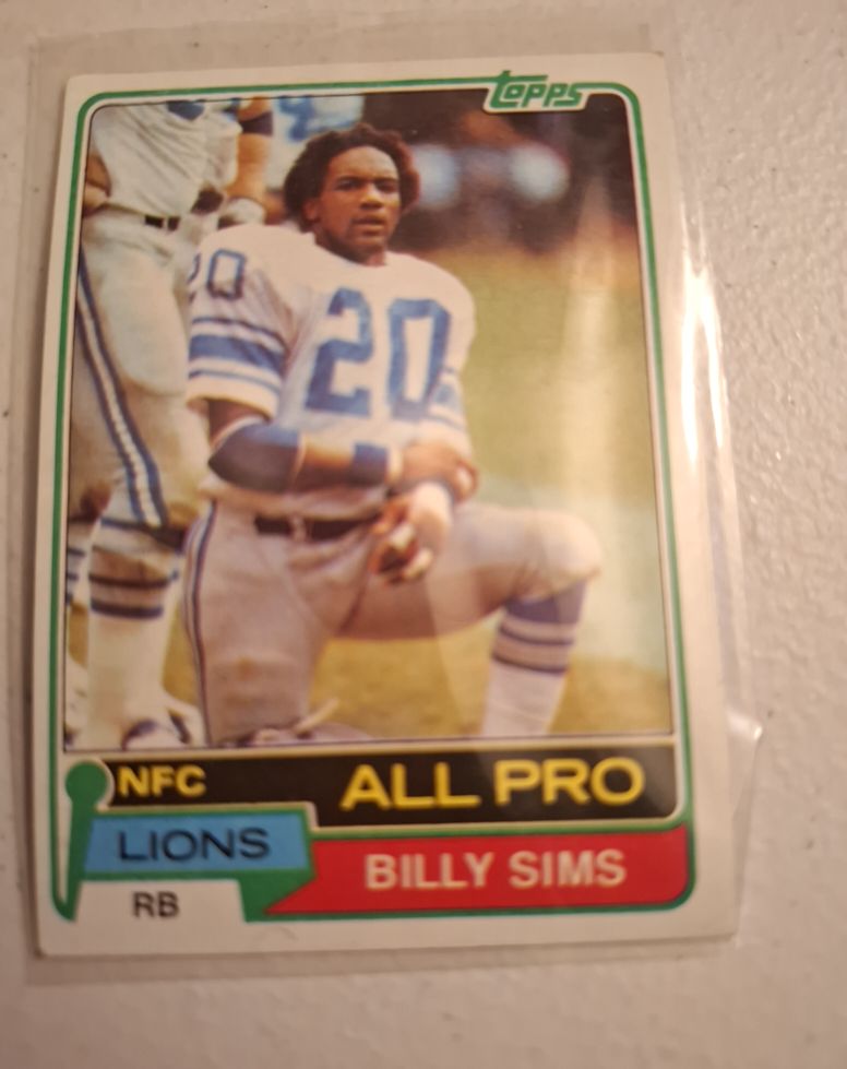 1981 Topps #100 Billy Sims — front