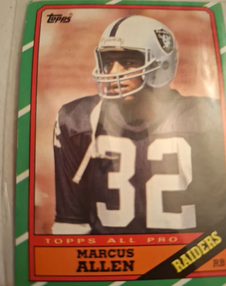 1986 Topps #62 Marcus Allen — front