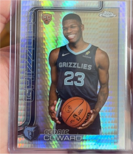 2025-26 Topps Chrome #261 Cedric Coward — front