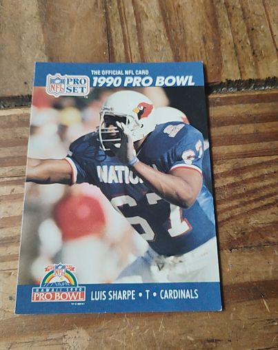 1990 Pro Set #414 Luis Sharpe — front