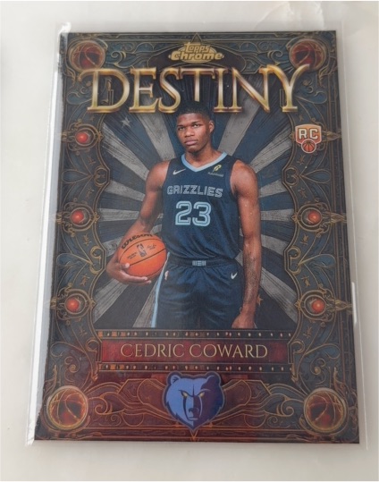 2025-26 Topps Chrome Destiny #D-10 Cedric Coward — front