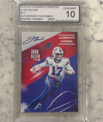 2018 Autograph Express #17 Josh Allen — front