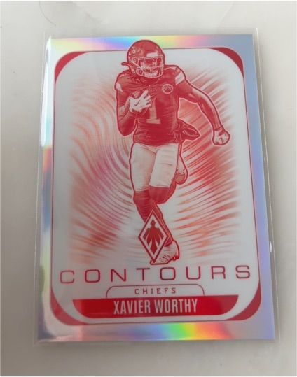2025 Panini Phoenix #16 Xavier Worthy Contours — front