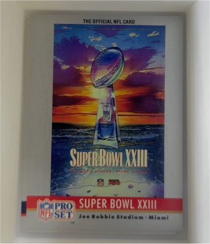 1990 Pro Set Super Bowl XXIII #23 — front