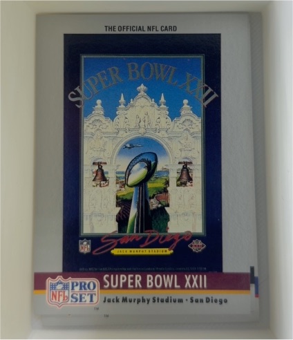 1990 Pro Set #22 Super Bowl XXII — front