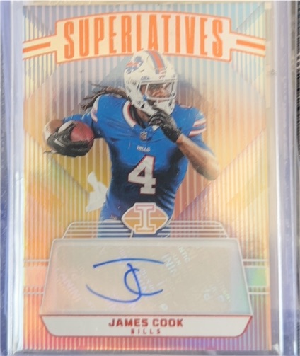 2023 Panini Illusions Superlatives #S-JCK James Cook — front